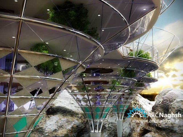 پل باغ طبقات نورپردازی